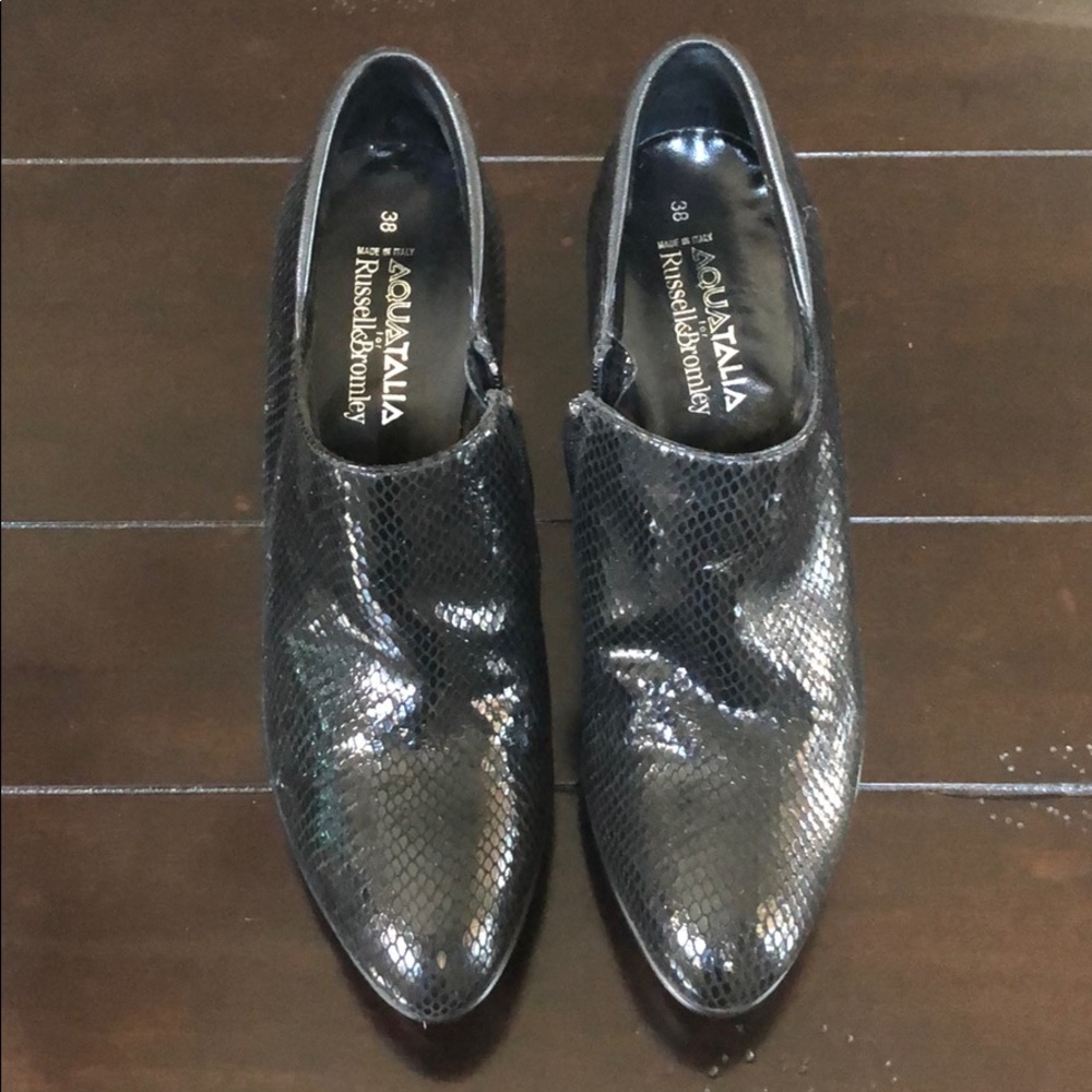 Heeled black Aquatalia boots, size 38